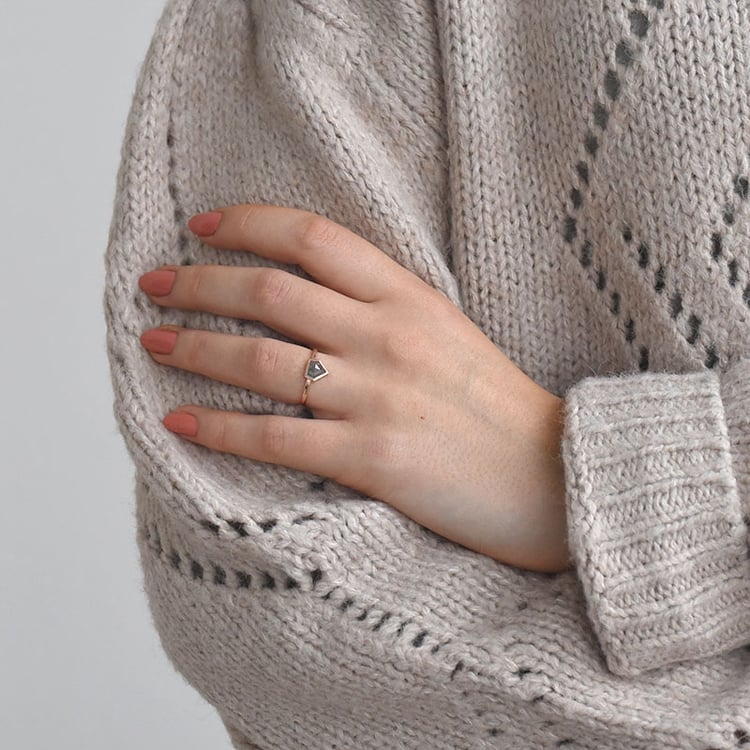 Prsten se salt and pepper diamantem 71670