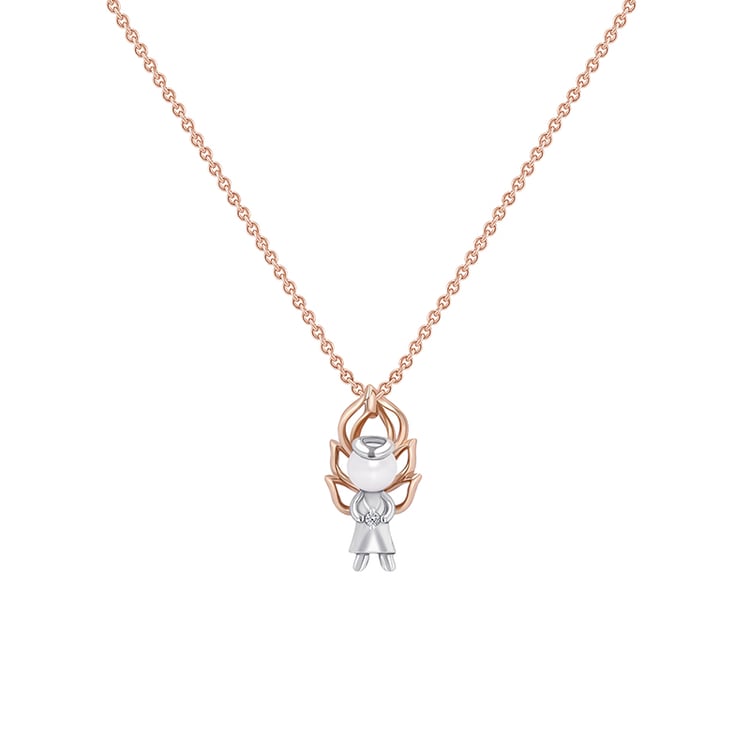 Přívěsek s perlou a diamanty