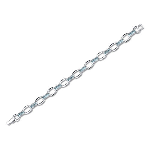 Stříbrný 4.5ct náramek s topasy Adera 5591