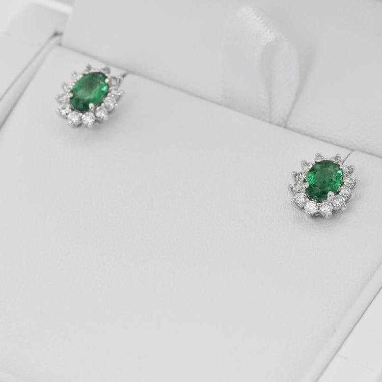 Smaragdové náušnice 10263