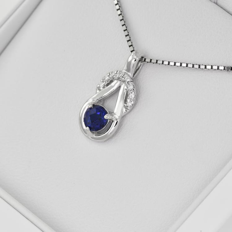 Stříbrná safírová kolekce 13099