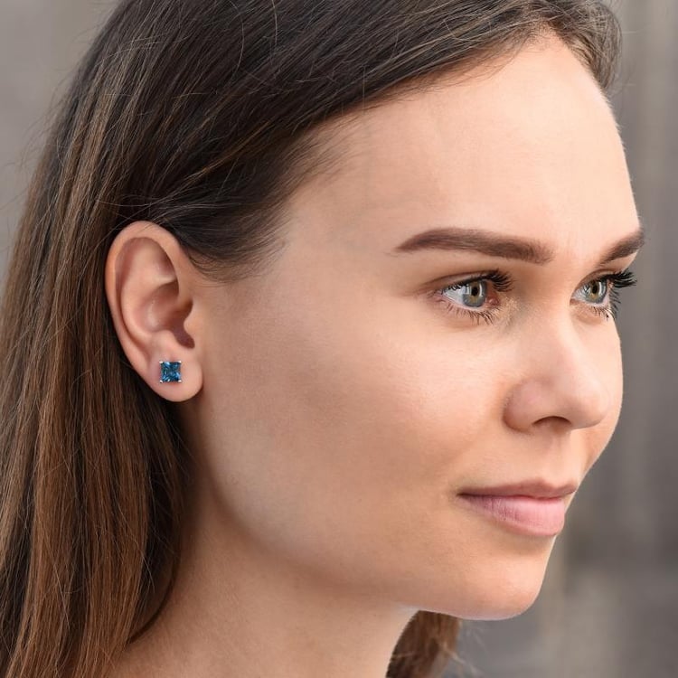 Náušnice s topazy 20196