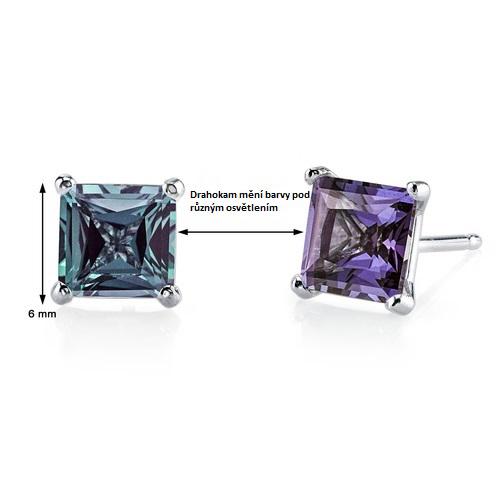 Alexandritové náušnice 12262