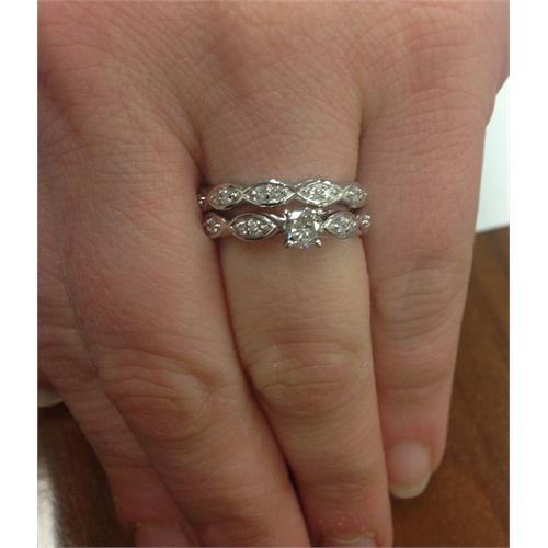 Snubní a zásnubní prsten 4422