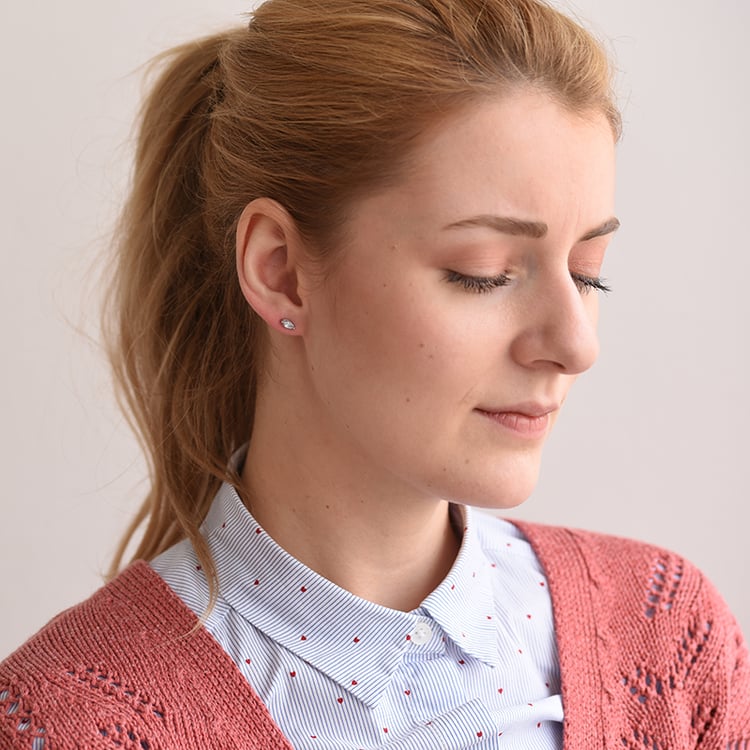 Stříbrné náušnice 60354