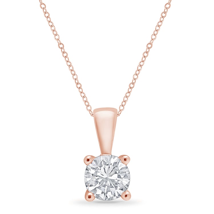 Diamantový přívěsek z růžového zlata 50846