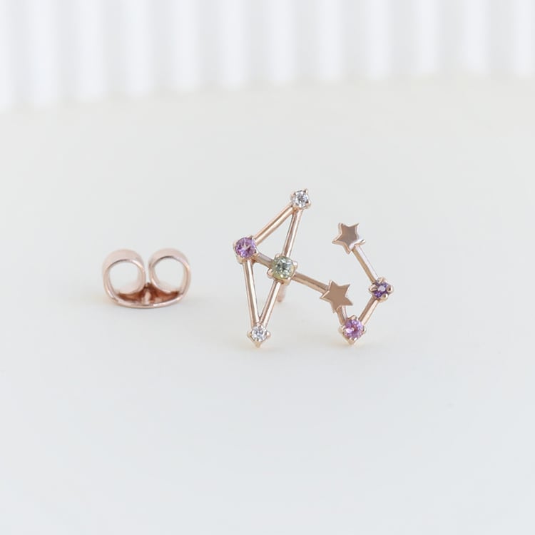 Zlatá náušnice se znamením zvěrokruhu 95317