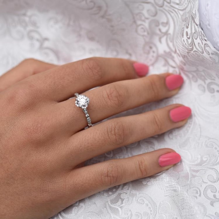 Zlatý zásnubní prsten 48181