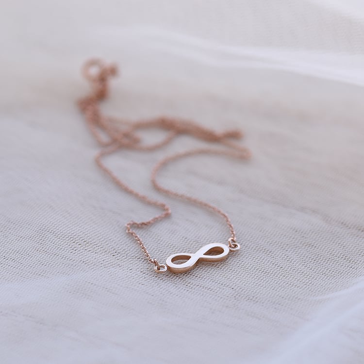 Náhrdelník s motivem nekonečna ze zlata 62352