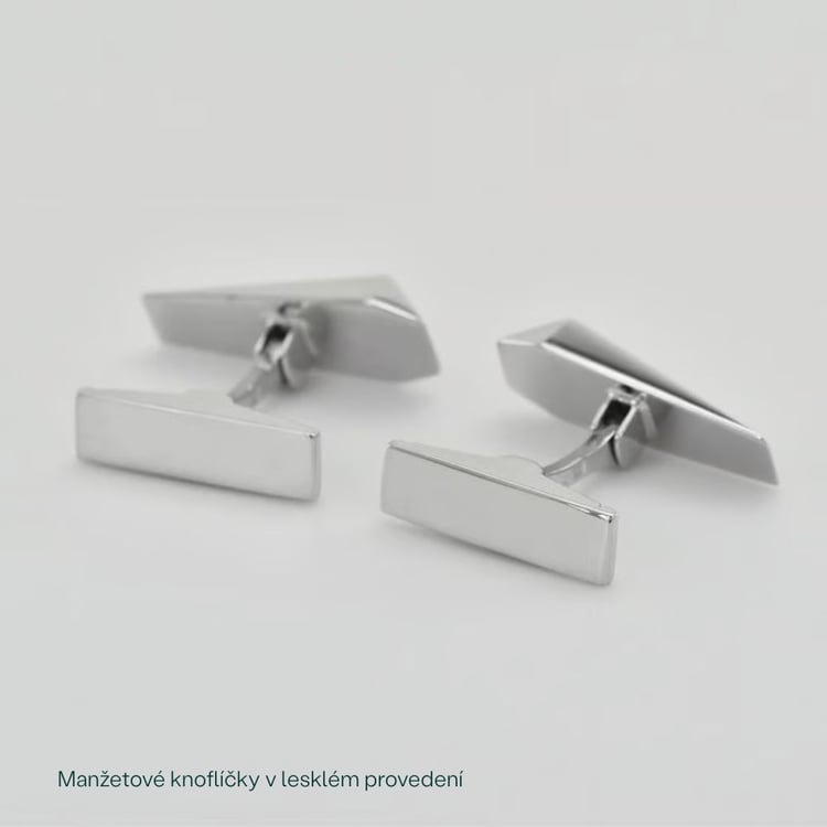 Manžetové knoflíky z bílého zlata 165366