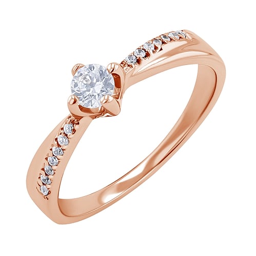 Zásnubní prsten s lab-grown diamanty Sewyn