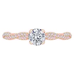 Proplétaný zásnubní prsten s diamanty Minna