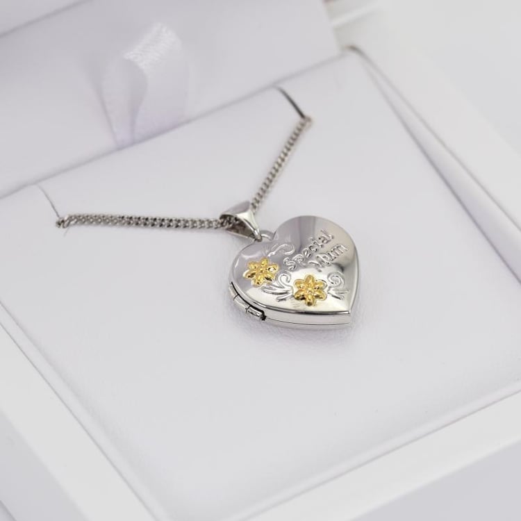 Stříbrný otevírací medailon Looni 14276