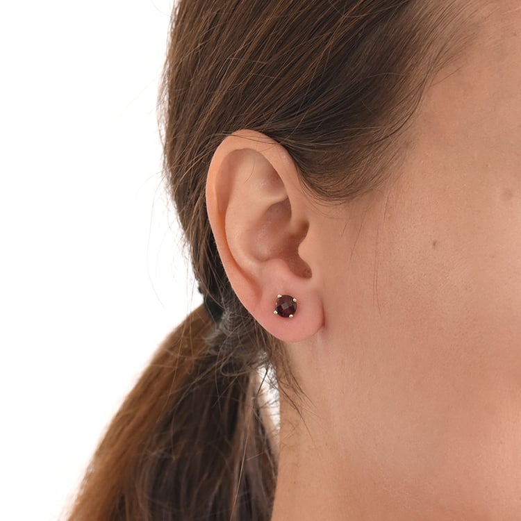 Granátové náušnice 69831