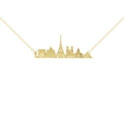 Zlatý či platinový náhrdelník města Paříž