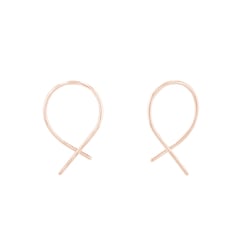 Zlaté náušnice netradičního designu Aapeli