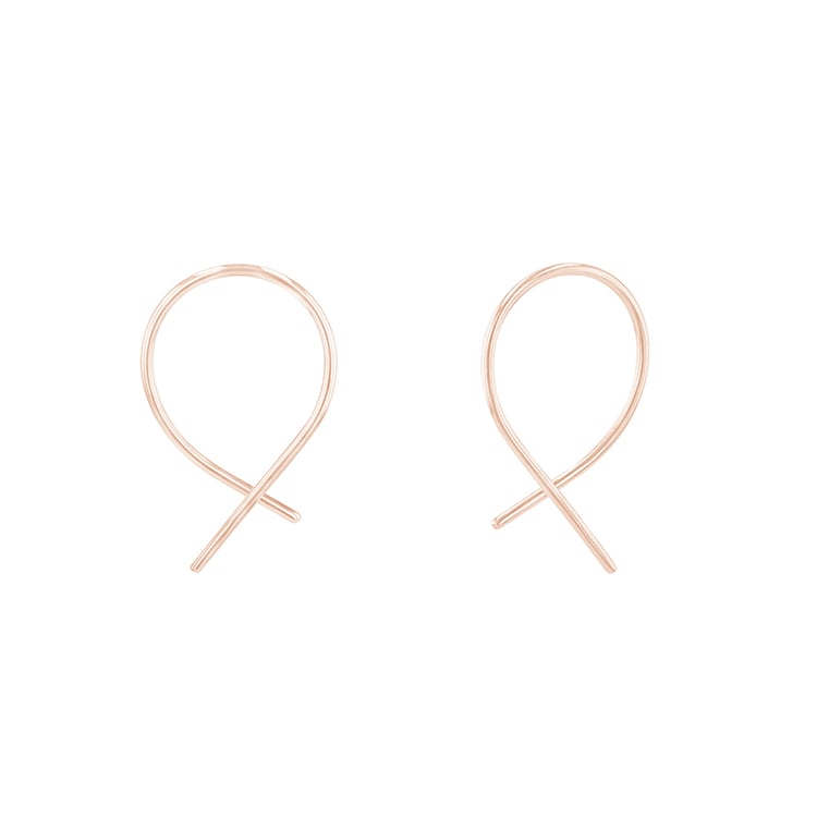 náušnice netradičního designu ze zlata 84130