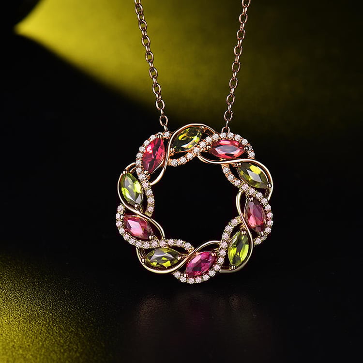 Náhrdelník s drahokamy 18373