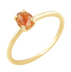 Zlatý prsten s pear salt and pepper diamantem Lorelei