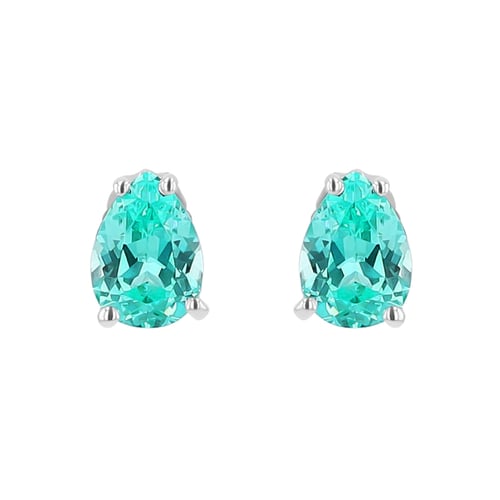 Sada šperků s pear lab-grown paraiba turmalínem Ademir