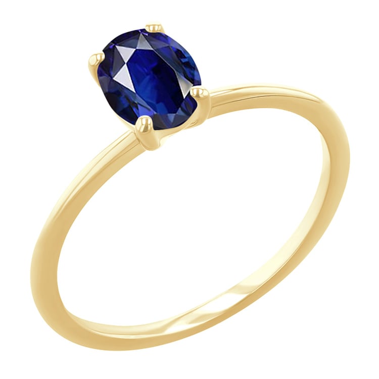 Elegantní zásnubní prsten s oval safírem Frost 151097