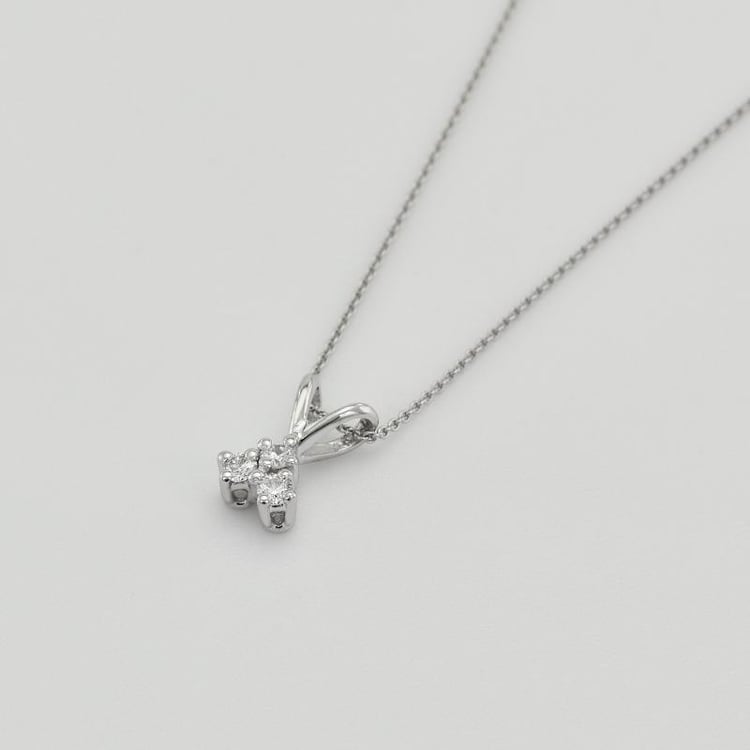 Zlatý minimalistický přívěsek s moissanity Froze 105079