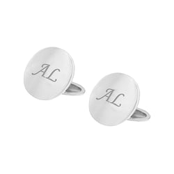 Platinové manžetové knoflíčky s gravírem Sean