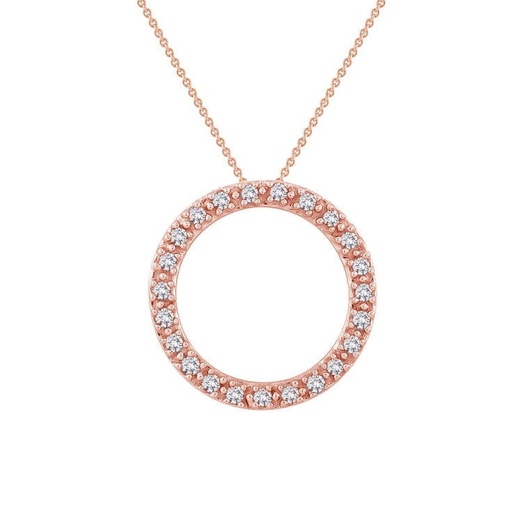 Stříbrný karma přívěsek s lab-grown diamanty Hallie 104270