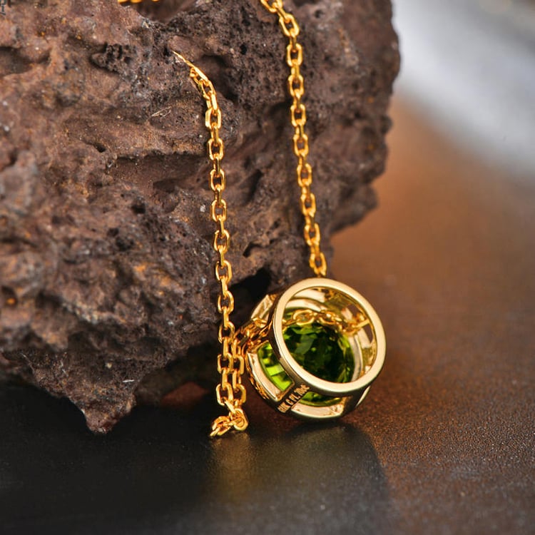 Náhrdelník s olivínem Shren 9996
