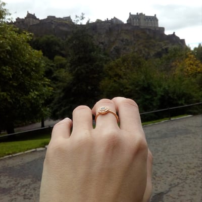 Zásnubní prsten s alexandritem