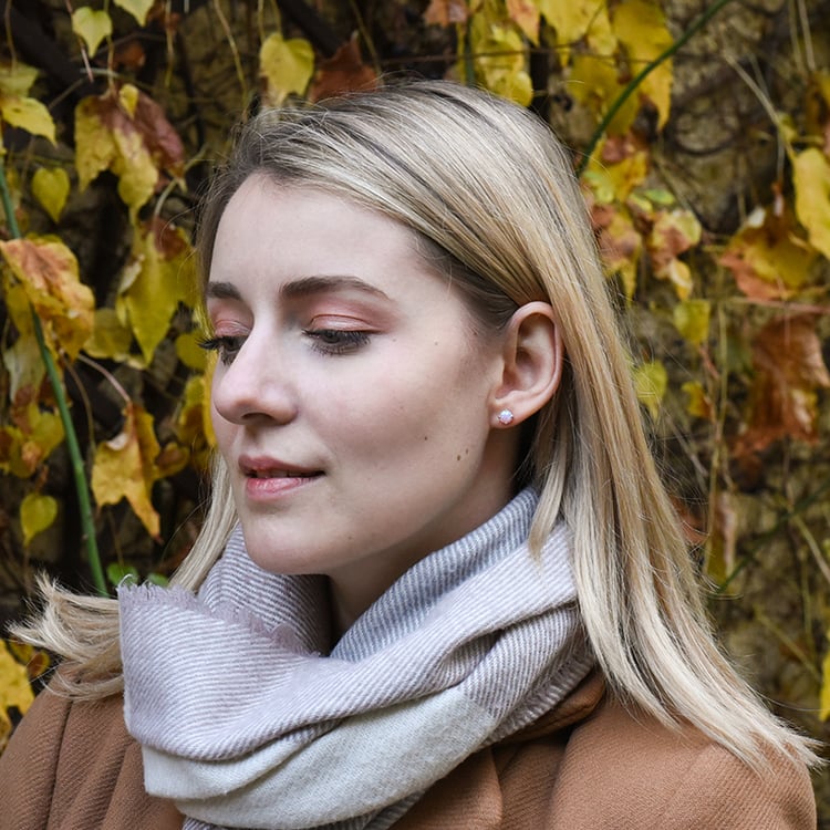 náušnice s růžovými opály ze zlata 72535