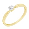 Elegantní prsten s diamantem ze zlata 