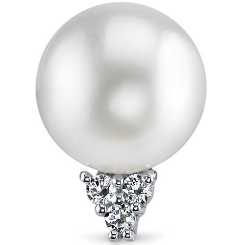 Stříbrné náušnice s perlami a zirkony 4864