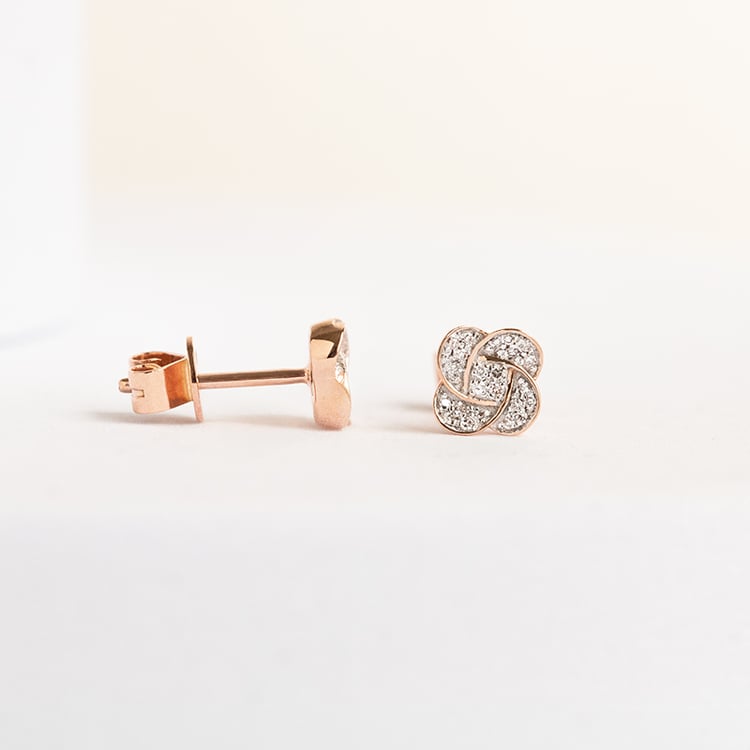 Diamantové náušnice ve tvaru květů Myrtle 142315