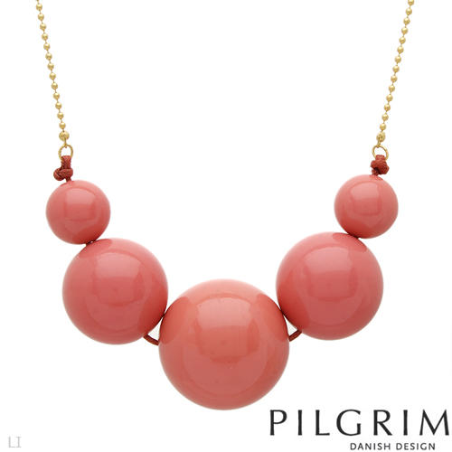 Červený náhrdelník pilgrim