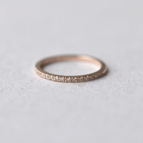 Zlatý eternity prsten s 1.50 mm lab-grown diamanty Otila