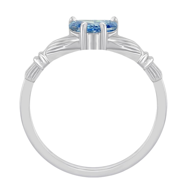 Claddagh prsten s topazem 58700