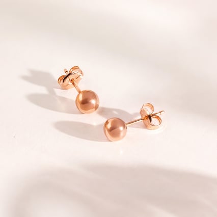 Kuličky z růžového zlata Heidy