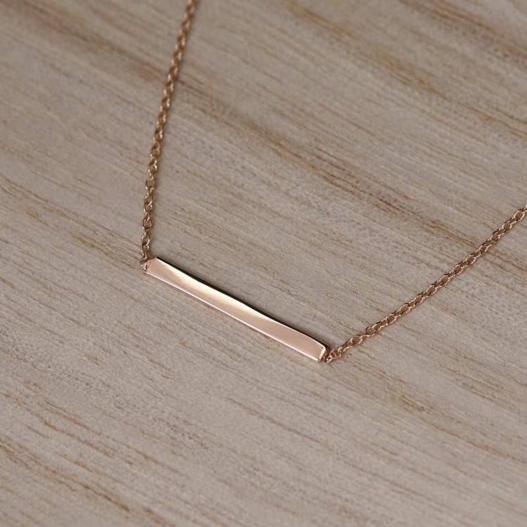 Minimalistický náhrdelník ze zlata 10415