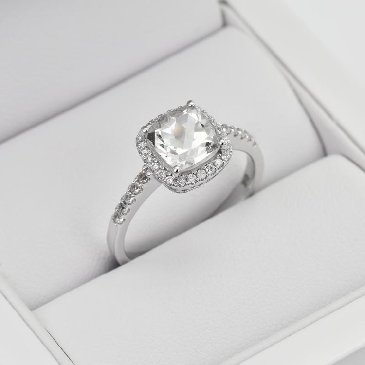 Topazový zásnubní prsten 29492