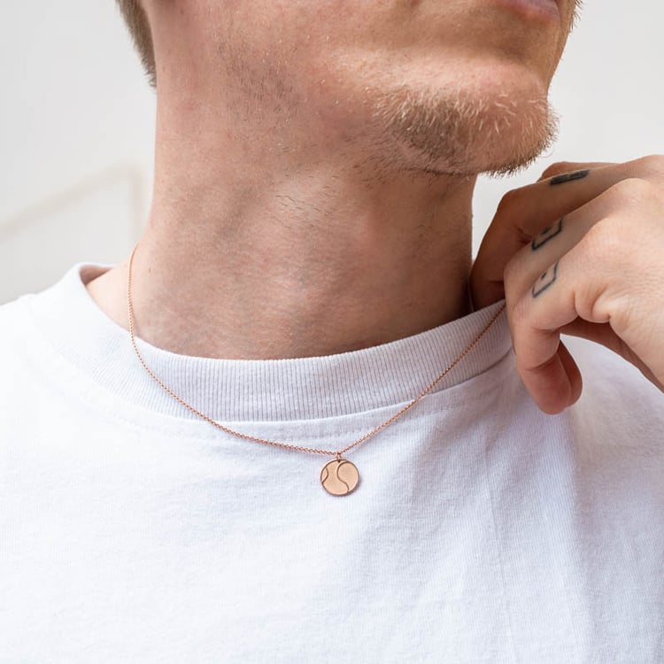 Stříbrný přívěsek míč s gravírem dle vaší volby Tennis 123606