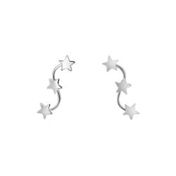 Stříbrné náušnice Stars