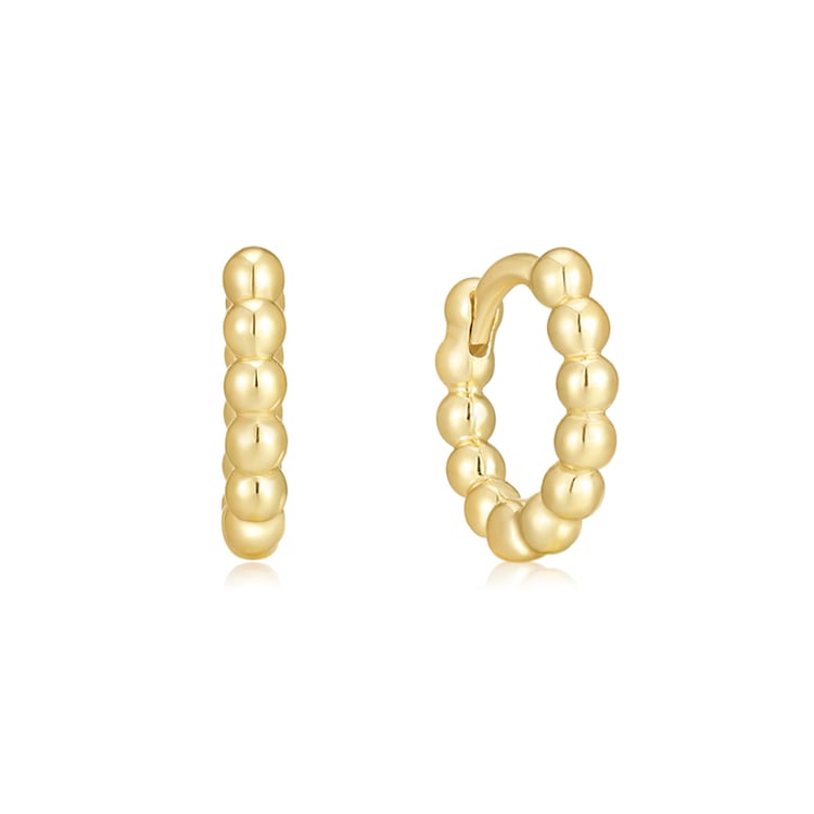 Kruhové kuličkové náušnice ze stříbra Darlyn