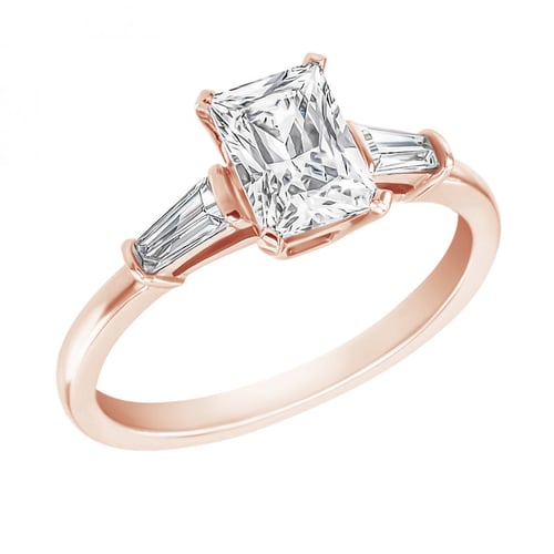 Zásnubní prsten s emerald lab-grown diamantem Talmar