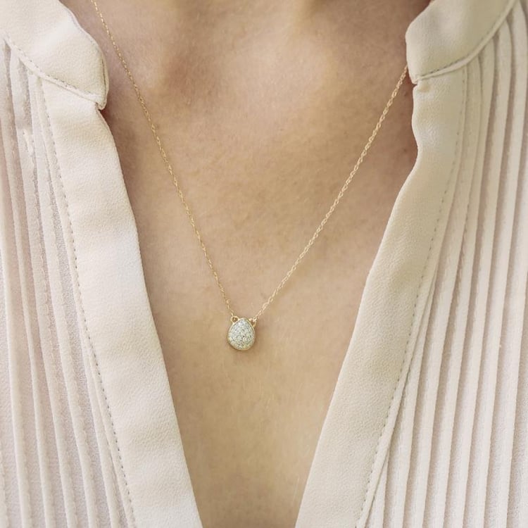 Diamantový náhrdelník ze zlata 11796