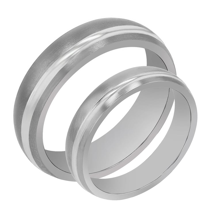 Snubní prsteny z titanu a zlata Gould 107424