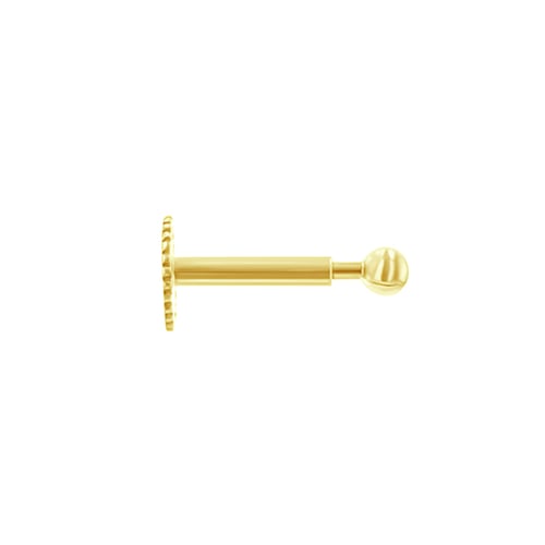 Zlatý labret piercing do ucha Izis