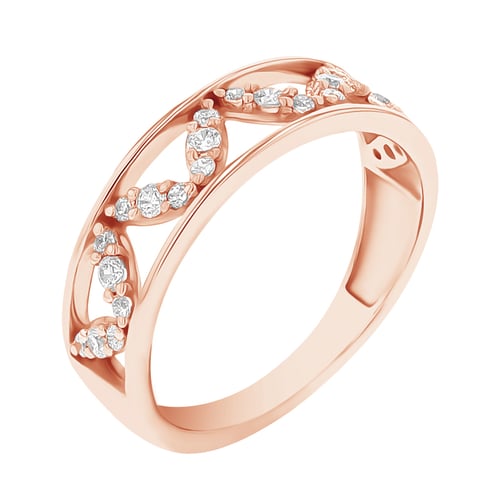 Atypický eternity prsten s diamanty Borys