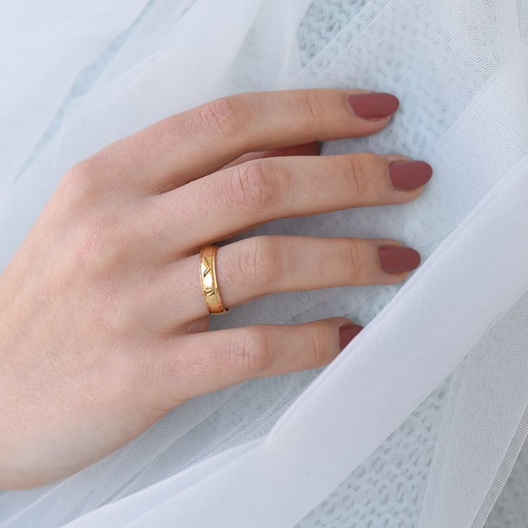 Zlatý snubní prsteny 61447