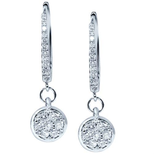 Zlaté diamantové náušnice 4835